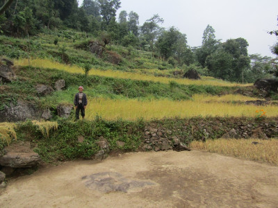 A community member proud of his cultivation Aditya Pradhan 30 Oct, 2020