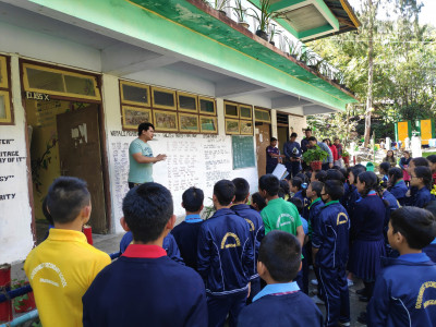 Posters distribution at Passingthang school, North Sikkim Roshan Tamang 01 Oct, 2020